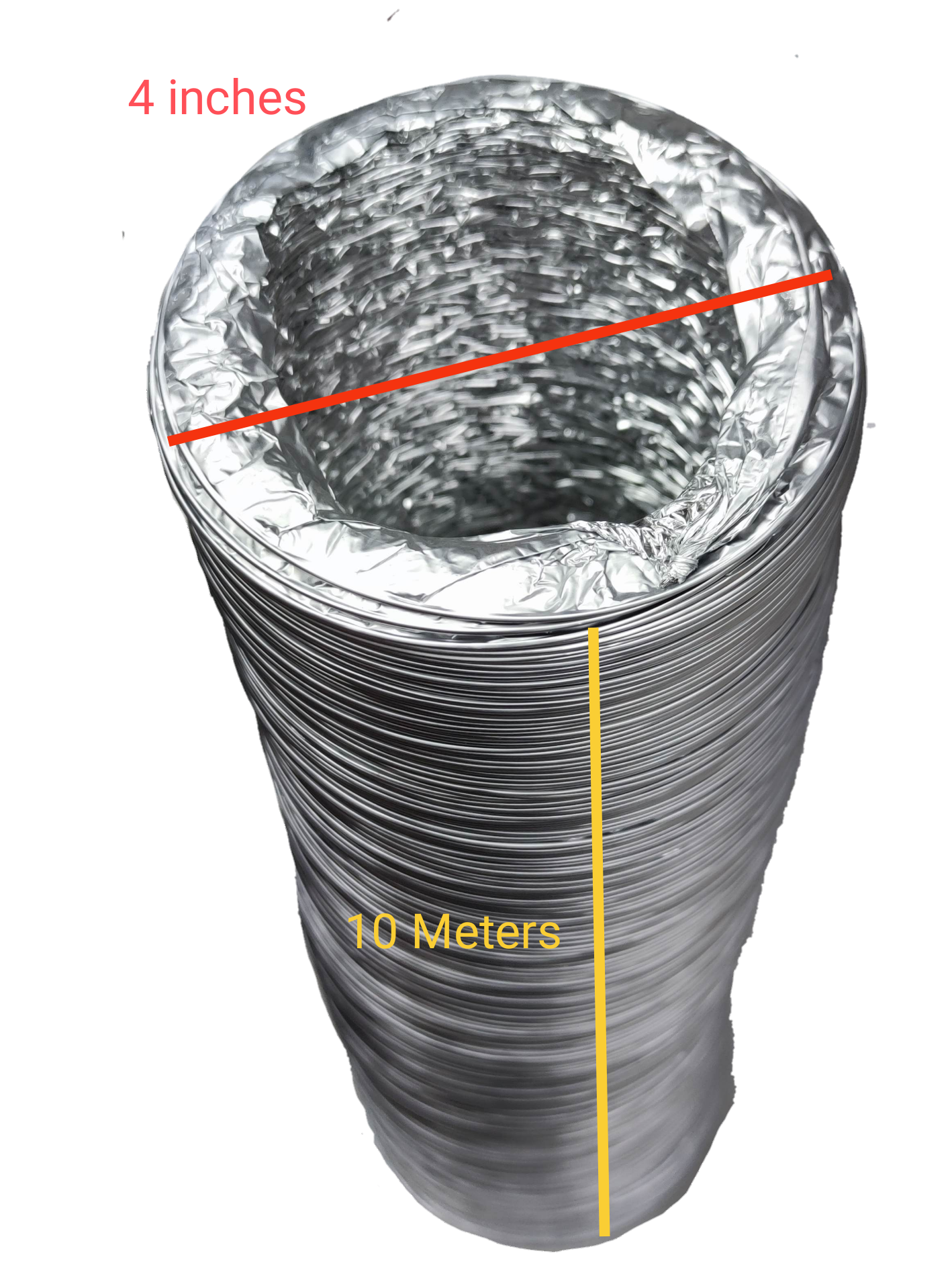 Tailee 4 inch flexible air duct 10 meters long for stoves and cooktops buy 4 inch flexible air duct online