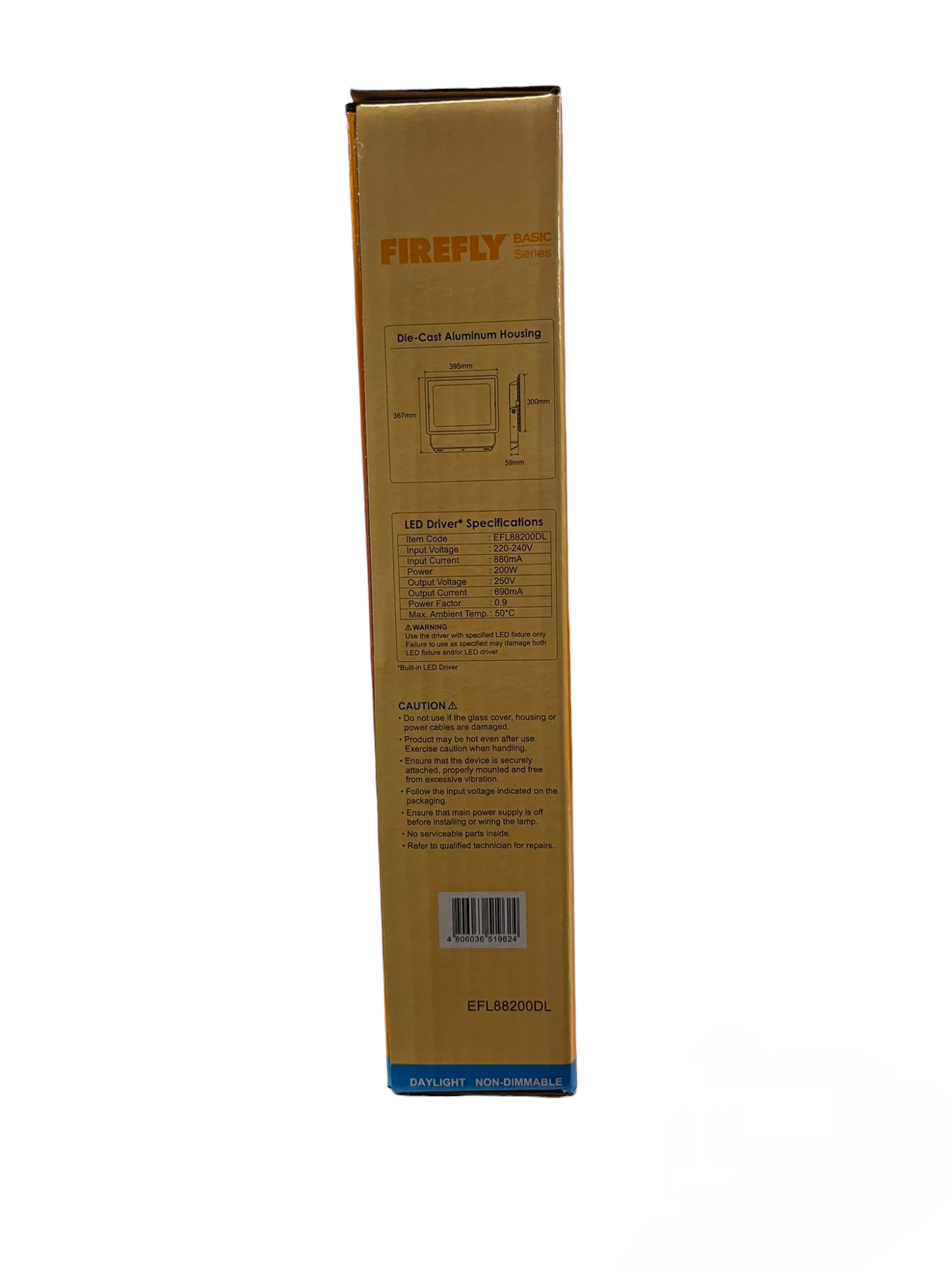 Firefly 200W LED Flood Light Daylight 6500K 220V Terra EFL88200DL