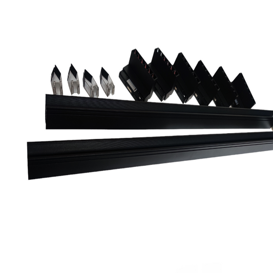 ILLUMIQ TERRA LED Magnetic Track Light 2 Meters 50mm with 6pcs 6W LED Foldable Grille Daylight 6500K 220V Series 20
