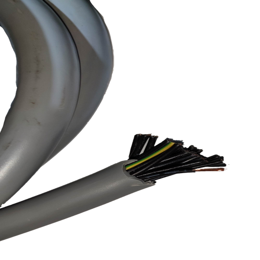Helukabel Control Cable 1.5mm Un Shielded AWG 16 6G or 6 Cores in Different Lengths 300V AC / 500V AC Oil Resistant, Flame Retardant Acc DIn VDE 0482-332-1-2 IEC 60332-1-2, Class 5
