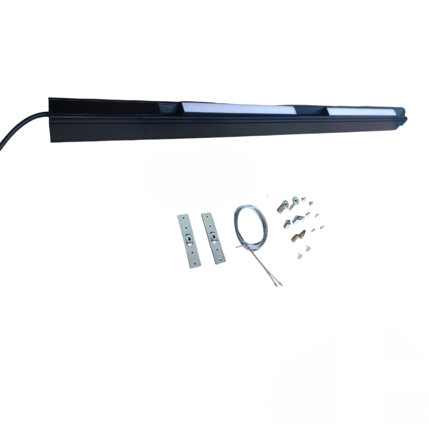 Magnetic Track Light 1 Meter 50mm with 2pcs 12W LED Flood Track Light 220V Daylight 6500K ( ILLUMIQ TERRA)