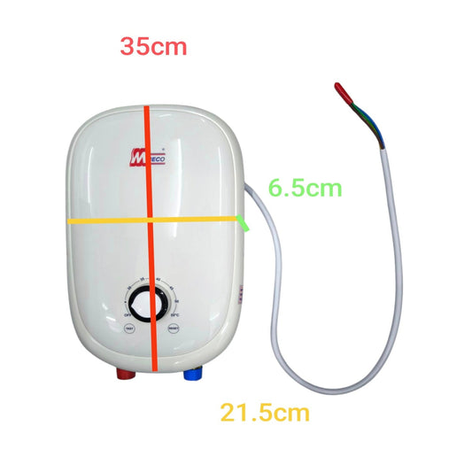Meco Tankless Water Heater 3.5KW 220V ( Please fit Water Fittings before Electrical)
