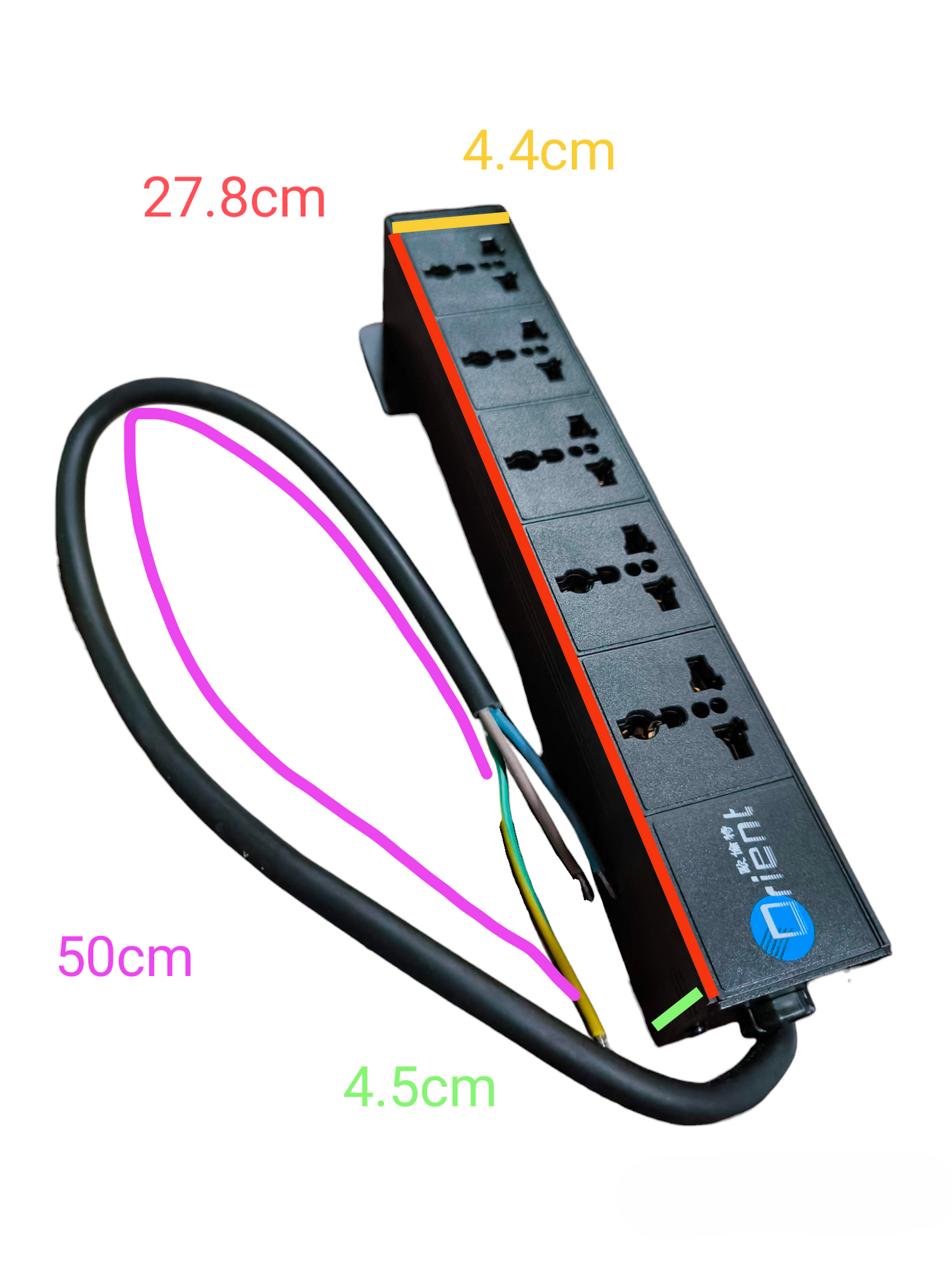 Grippes 5 Gang PDU 10A 250V 2500W Power Distribution Unit