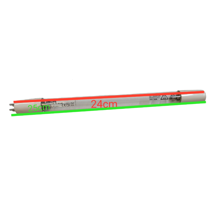 Philips Germicidal Tube 11W 4 Pins T-5, UV-C 11W T-5 Tube, Disinfecting Sterilizing Lamp for Water Station 25cm