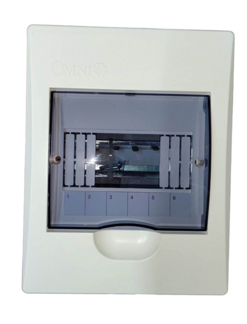 Omni 6 Ways Distribution Panel Box MDP-06PP Recessed Type Distribution Panel for Miniature Circuit Breaker