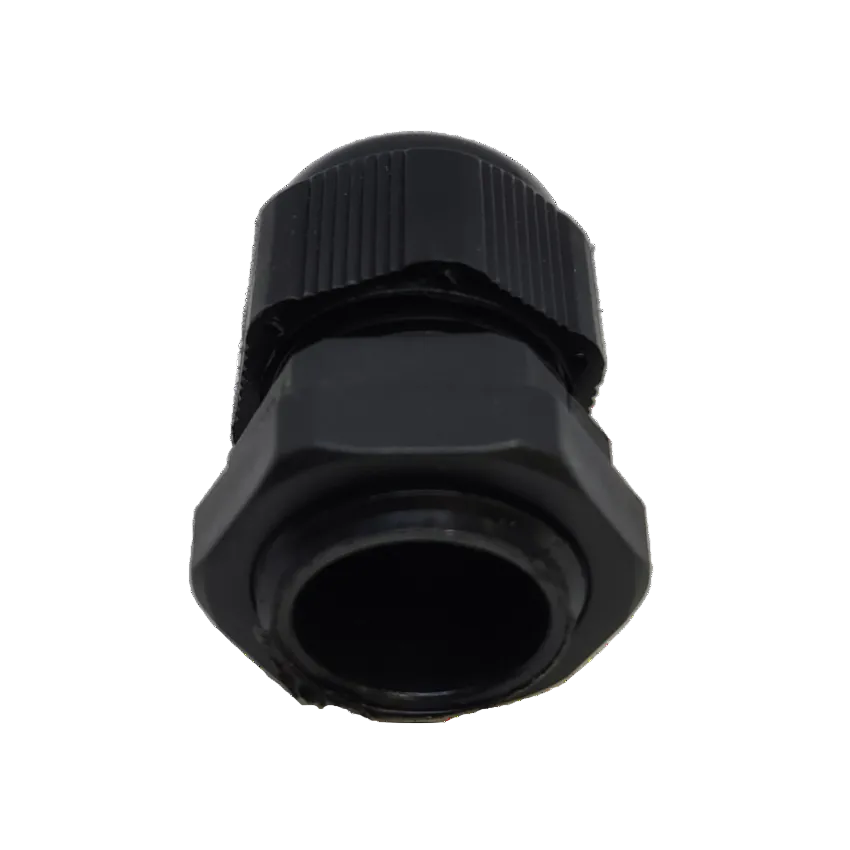 Grippes black cable management Cable Gland M20 6-12mm with ribbed grip surface