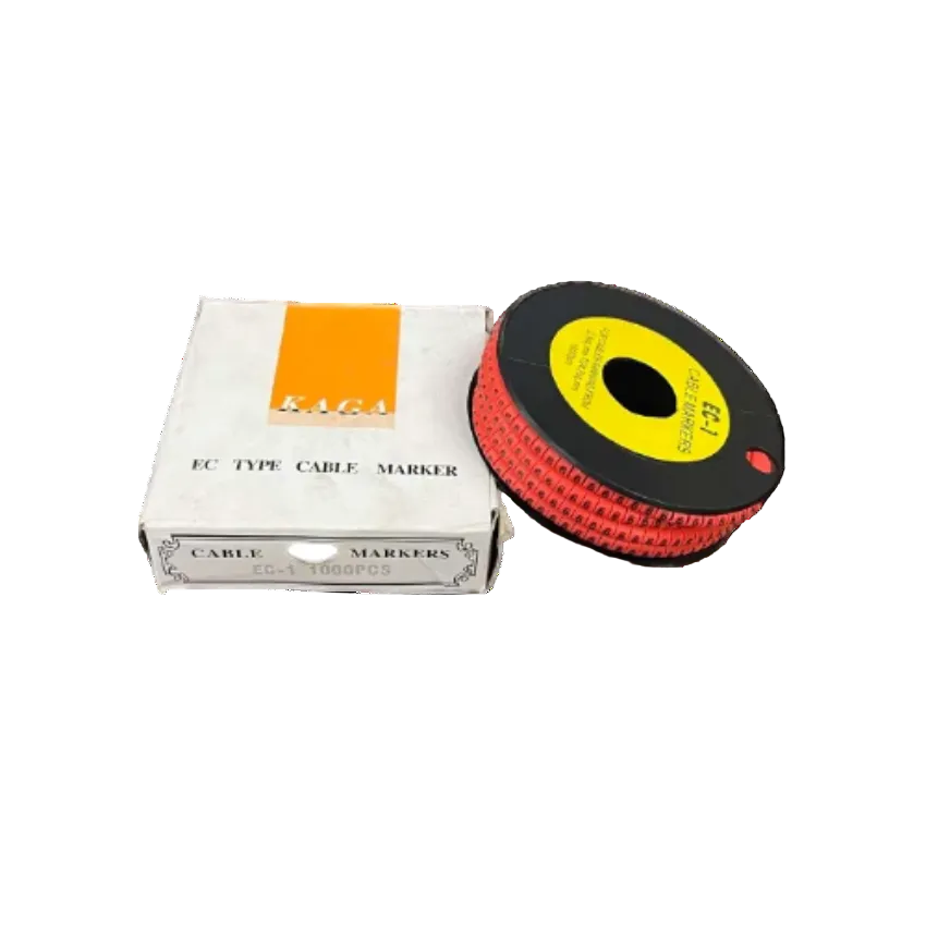 Grippes Cable Marker 6 - Red in a box, designed for effective cable management and organization