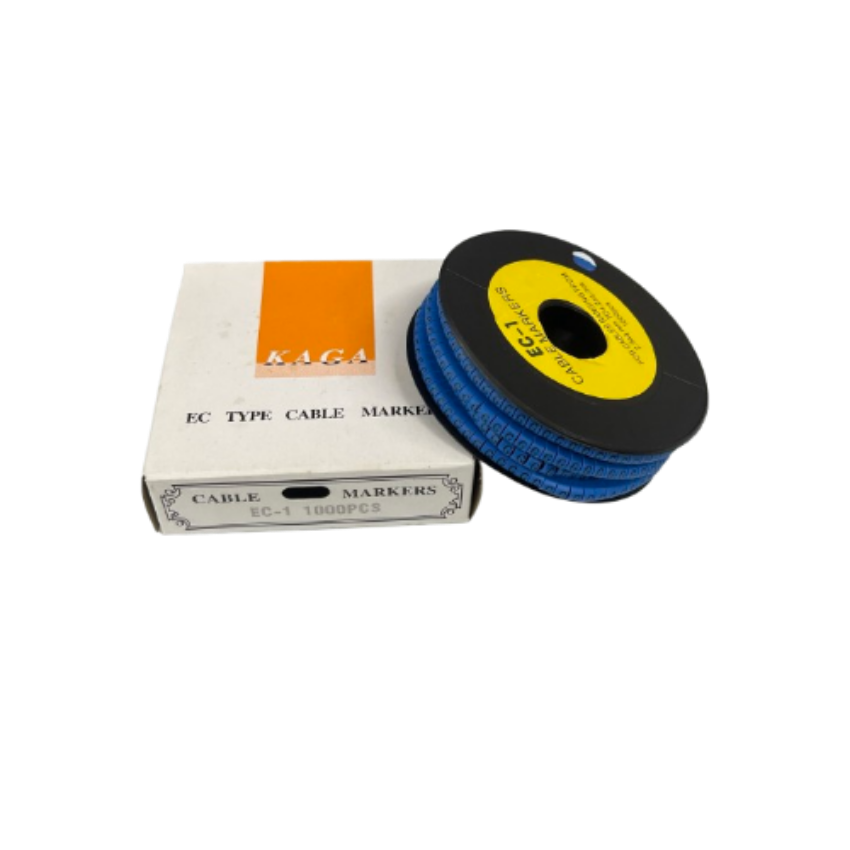 Grippes Cable Marker Blue - G in a roll with 1000 pieces for effective cable management