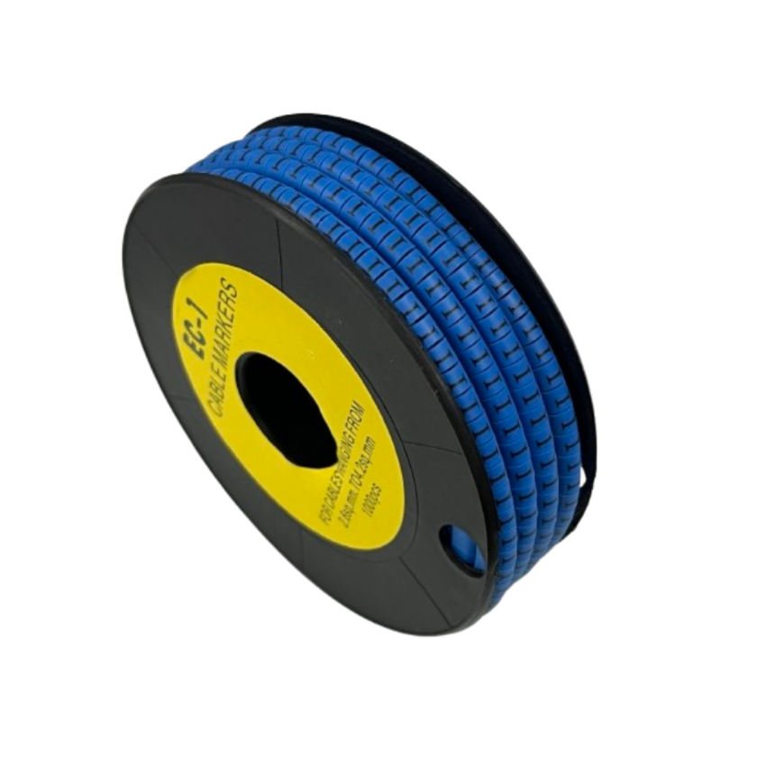 Grippes Cable Marker Blue - I on a spool for organized and efficient cable management