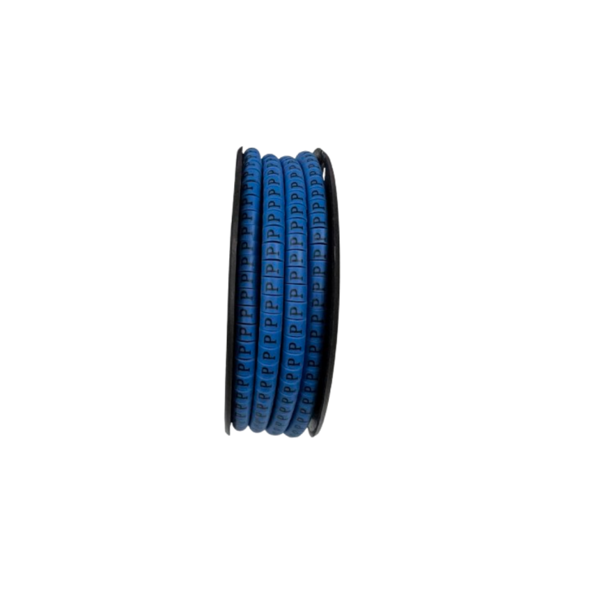 Grippes Cable Marker Blue - P for efficient organization and identification of cables
