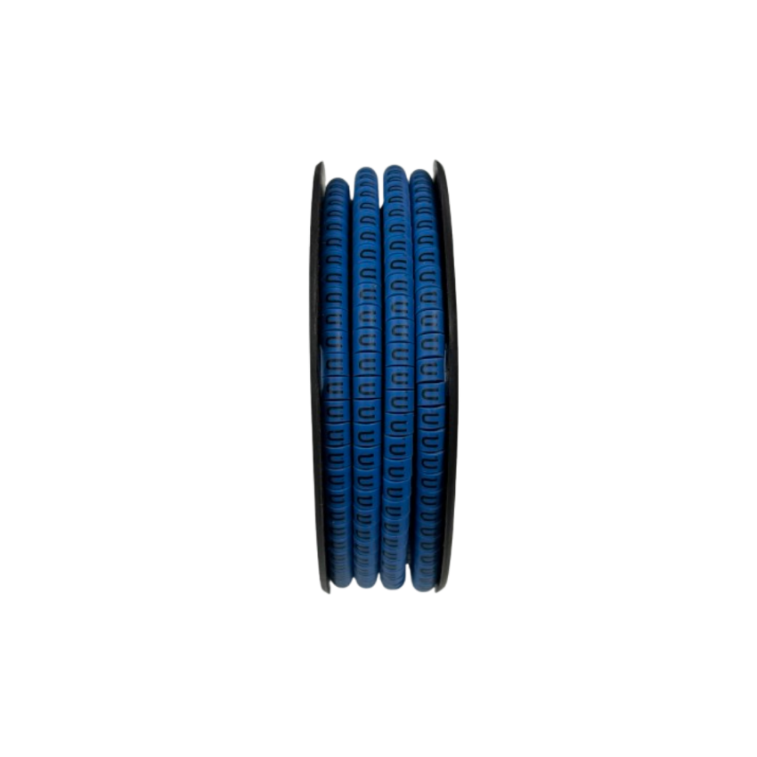 Grippes Cable Marker Blue - U for organized and efficient cable management solutions