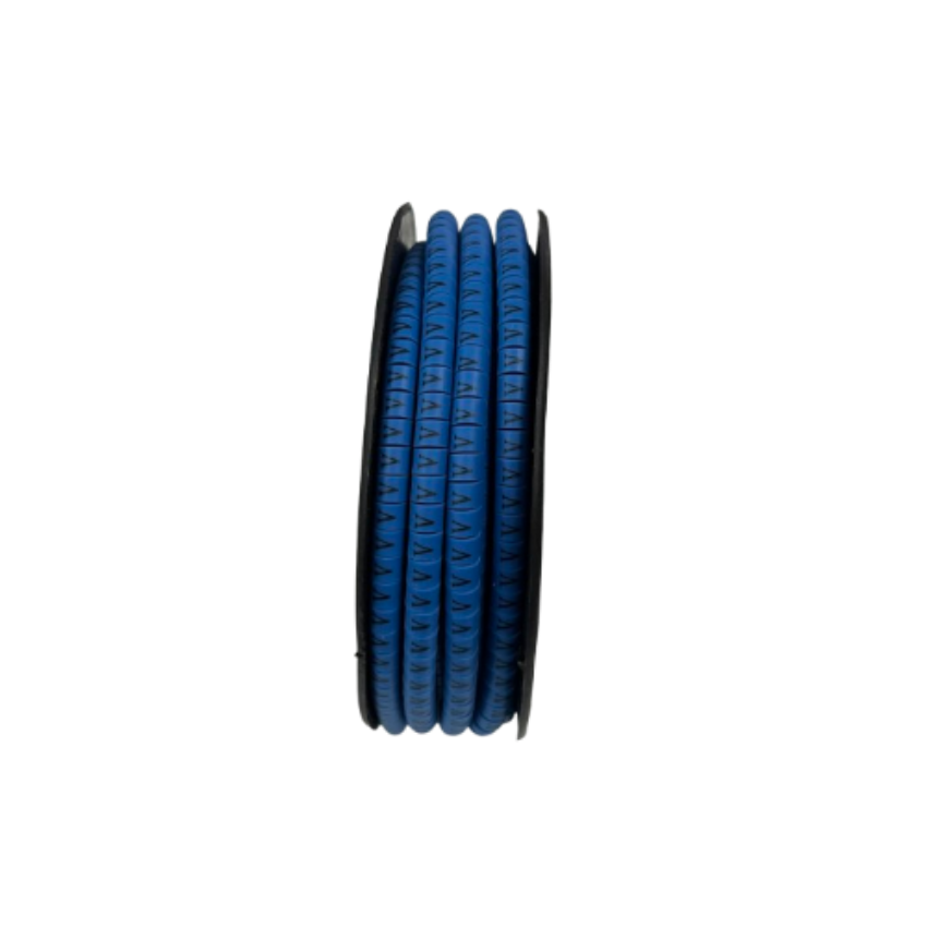 Grippes Cable Marker Blue - V for organized cable management and easy identification