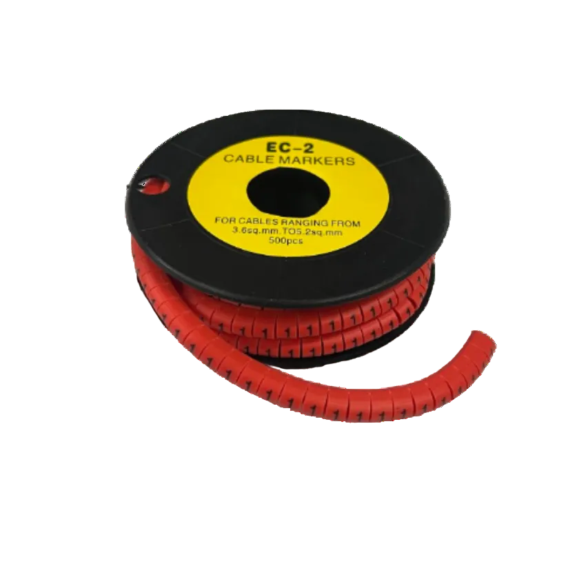 Grippes Cable Marker Red - 1 500pcs on spool for organized cable management and identification