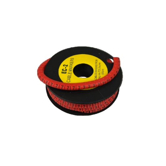 Grippes Cable Marker Red - 7 for organized cable management and easy identification