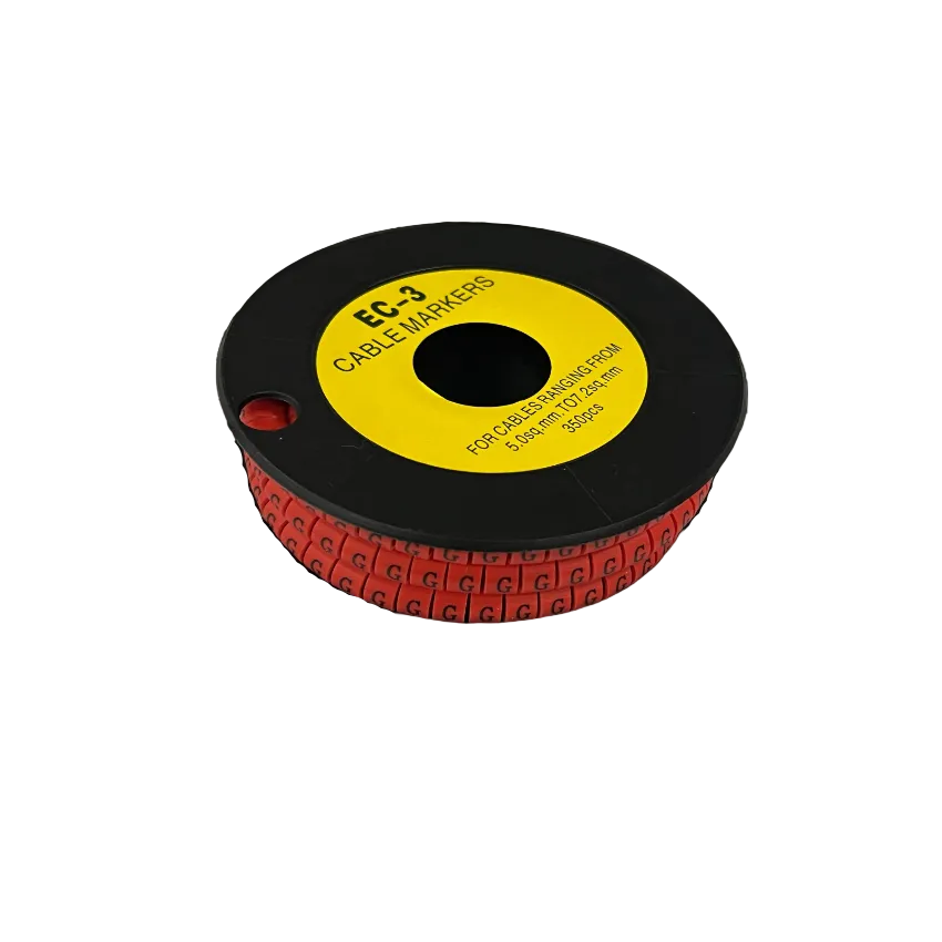 Grippes Cable Marker Red - G on a spool for labeling cables from 0.5mm to 3.0mm diameter