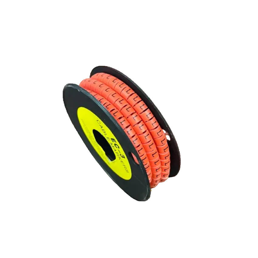 Grippes Cable Marker Red - L on a spool for organized cable management and identification