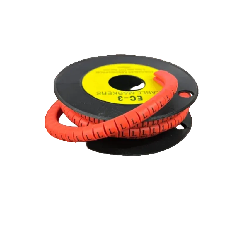 Grippes Cable Marker Red - L on a spool for organizing and labeling cables easily