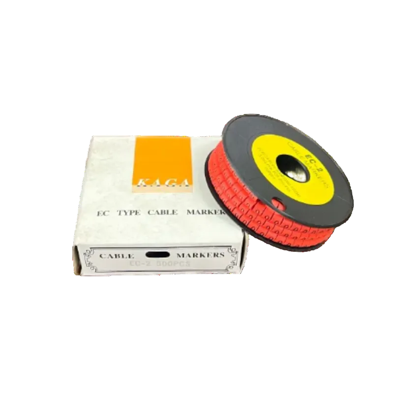 Grippes Cable Marker Red - O roll with 500 pieces for effective cable organization and management