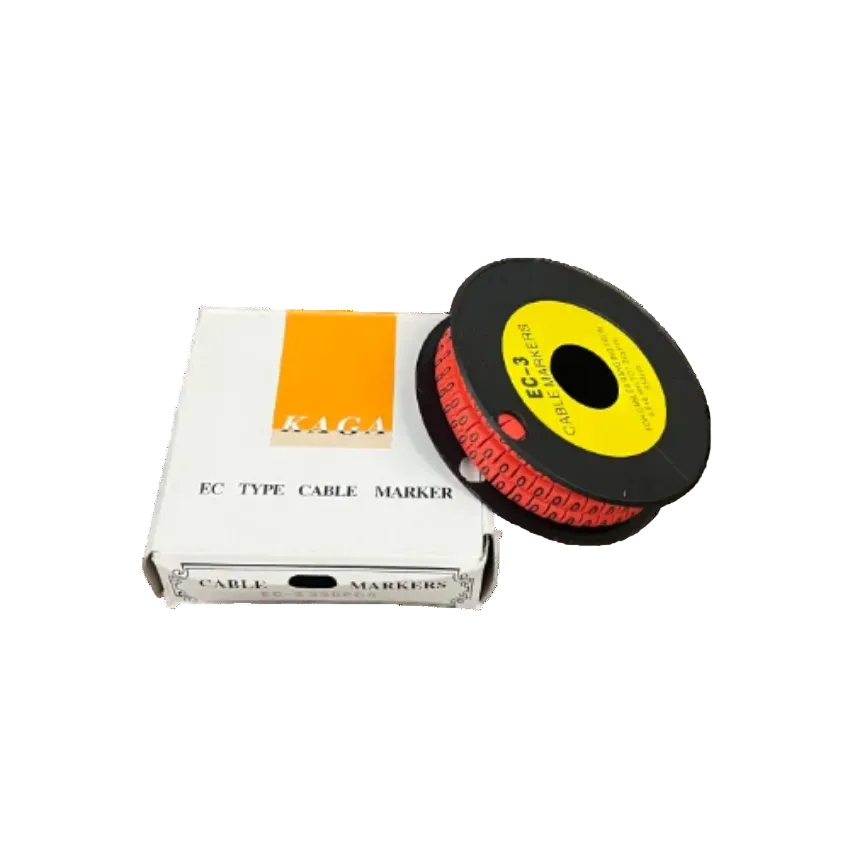 Grippes Cable Marker Red - O in roll, ideal for organized cable management and labeling