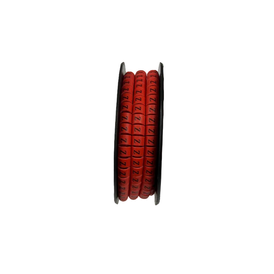 Grippes Cable Marker Red - Z on a spool, designed for organized cable management and identification