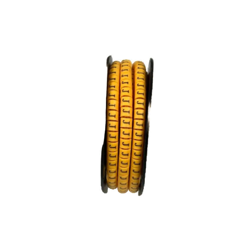 Grippes Cable Marker Yellow - J for effective cable organization and identification