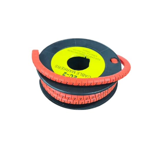 Grippes Cable Marker Z - Red on a spool for organizing and labeling cables efficiently