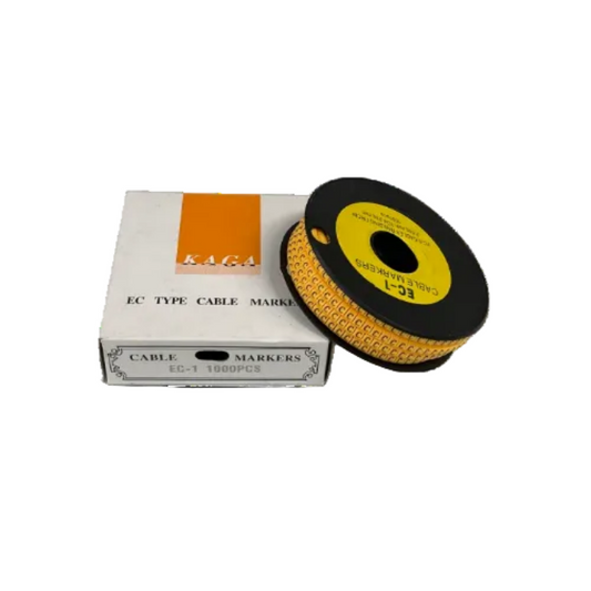 Grippes EC-1Y cable marker 1000PCS roll with box for organized cable management