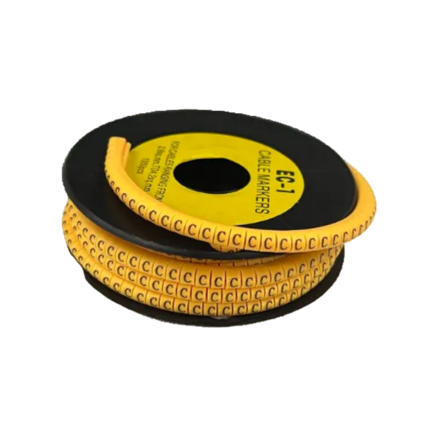 Grippes EC-1Y cable marker 1000PCS on a spool for efficient cable organization