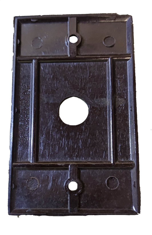 Electx Electrical Supply black Cable Plate Cover Bakelite for power points and switches