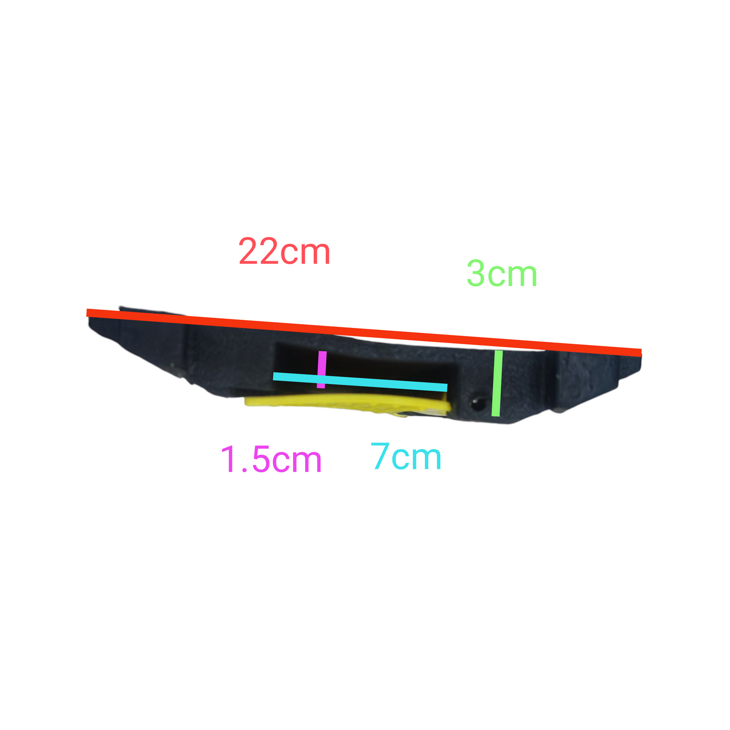 Grippes cable ramp protector 1 channel for safe and organized cable management