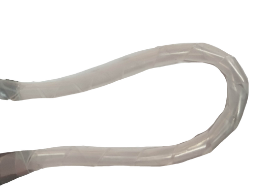 Transparent flexible cable wrap 10 meters length for cable management and organization