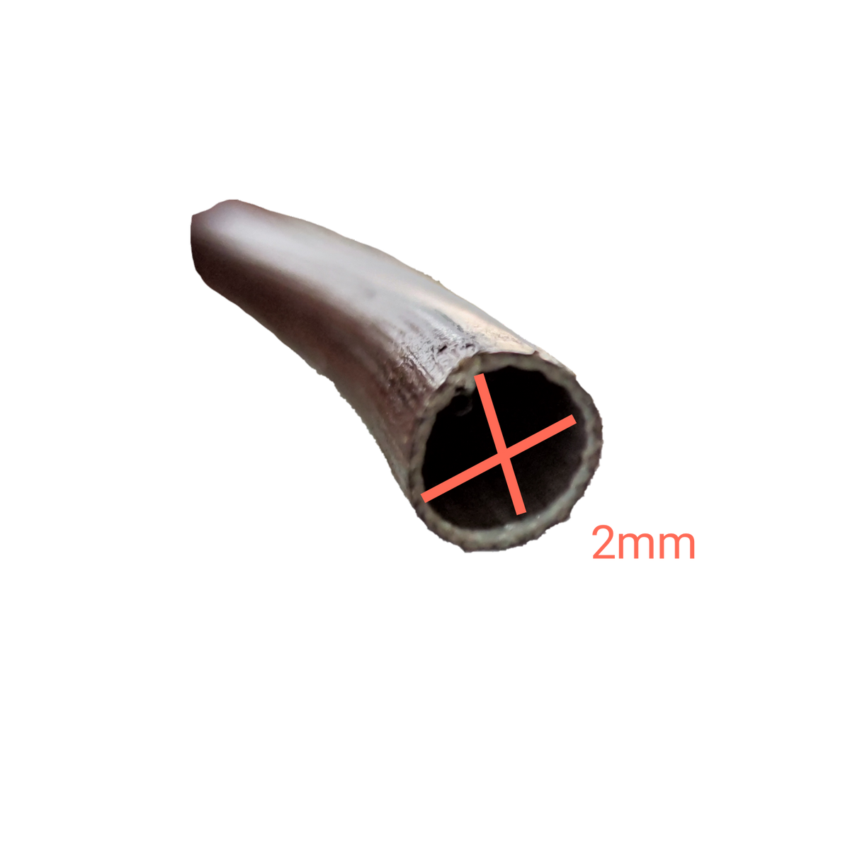 Close-up view of Cambric Tubing 80cm Length with 2mm diameter for electrical circuitry and parts