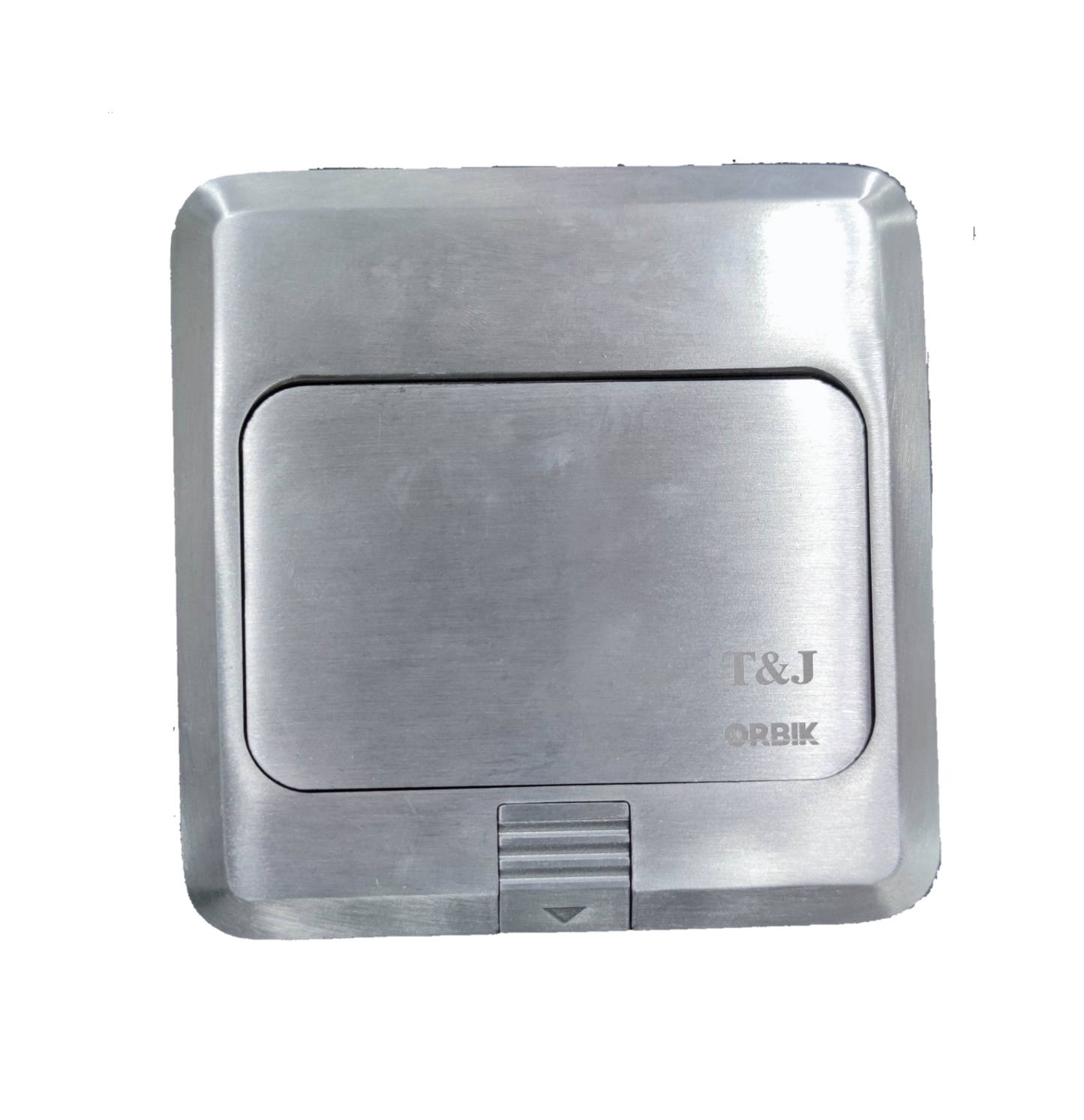 T&J CAT6 with Metal Utility Box power point and switch in stainless steel finish