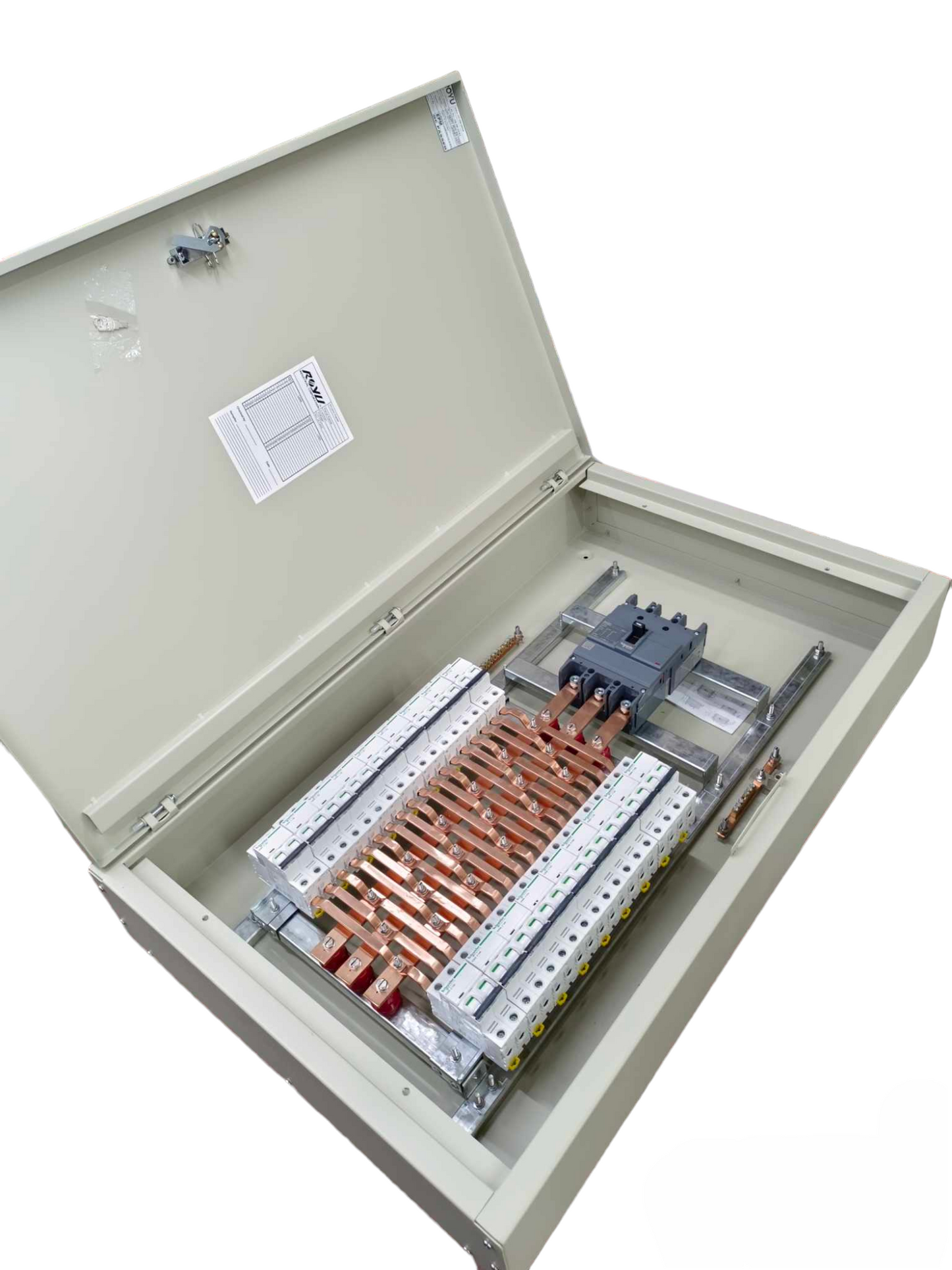 Panel Board for EZC250H 160A 25KAIC 3 Pole Main and 18 Branches 6KAIC 2 Pole Miniature ( Schneider), 3 Pole Main 2 Pole 18 Branches