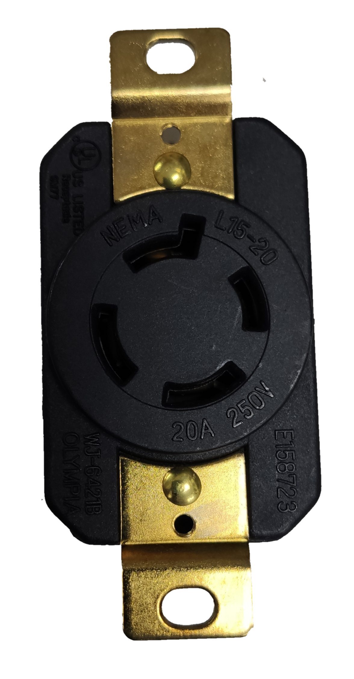 Grippes 20A Twist Lock Outlet 3P+E (4P) 250V Grippes (NEMA L15) WJ6421B, Twistlock