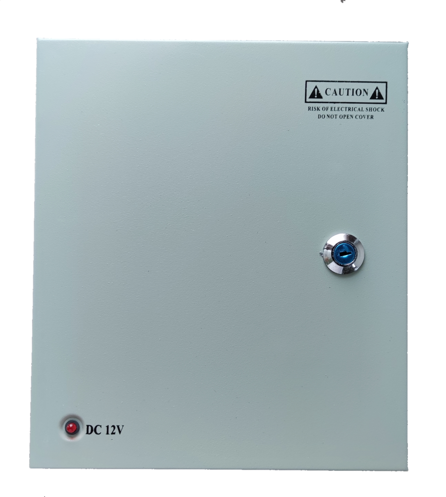 Electx Electrical Supply CCTV Power Supply 12V 15A 220V 9 Channels metal lockable box with caution label