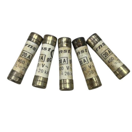 Ceramic Fuse 20A 400v 8x31mm five pieces electrical protection components for circuitry