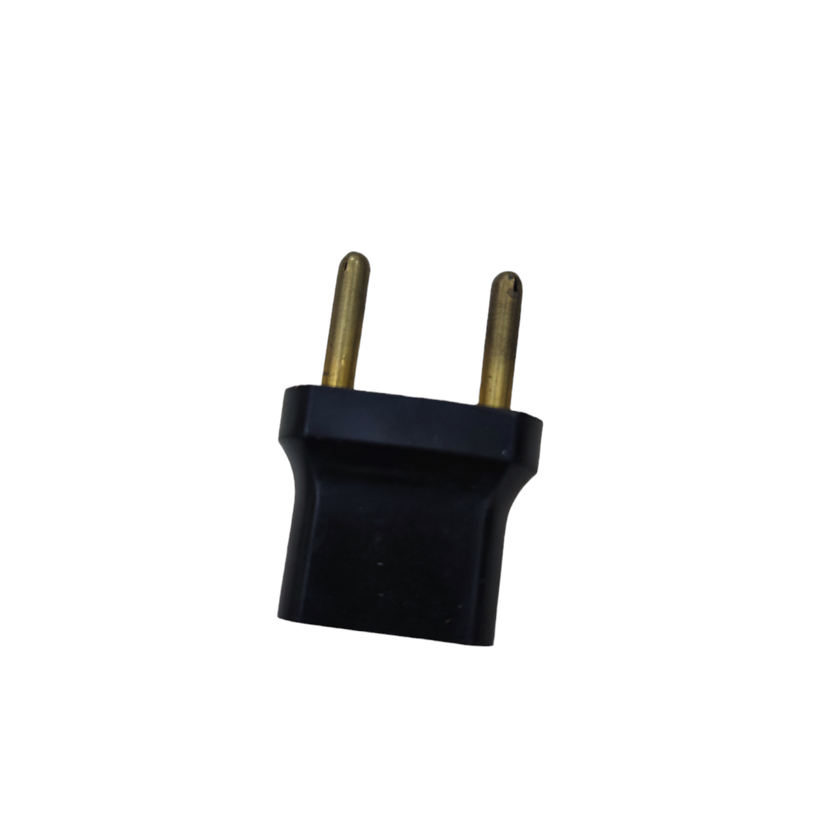 Japan made Changing Pin 0.4cm to 0.5cm adapter plug with black plastic body and gold pins