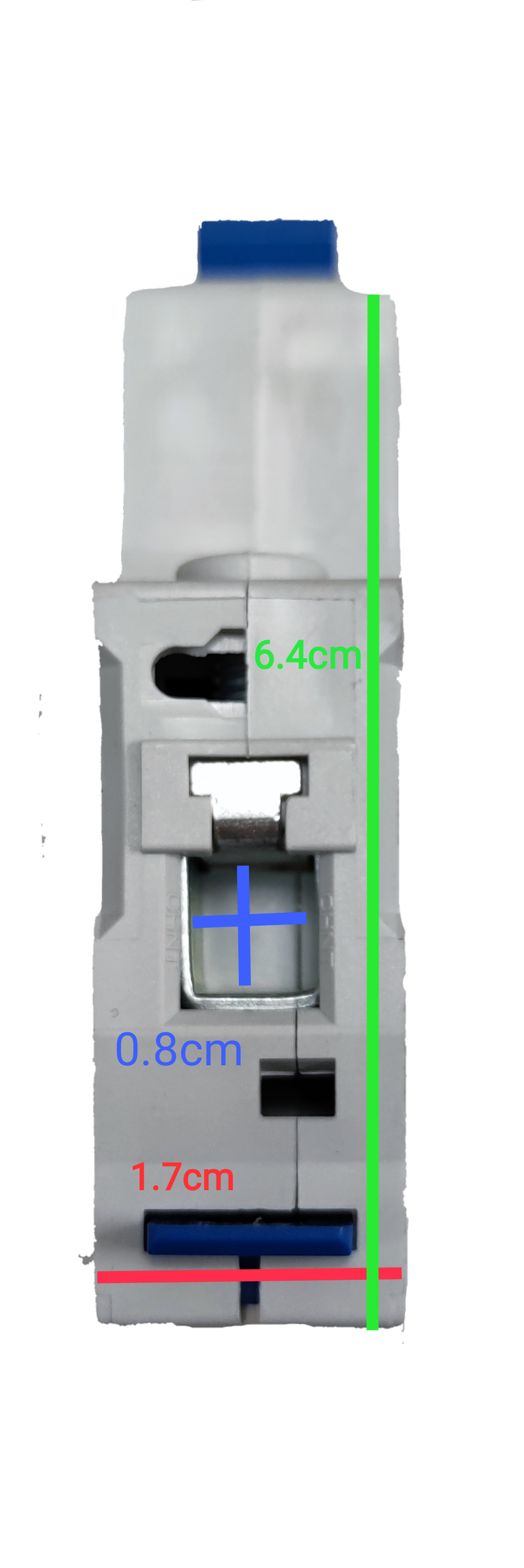 CHINT 32A mini circuit breaker white electrical component with blue switch lever