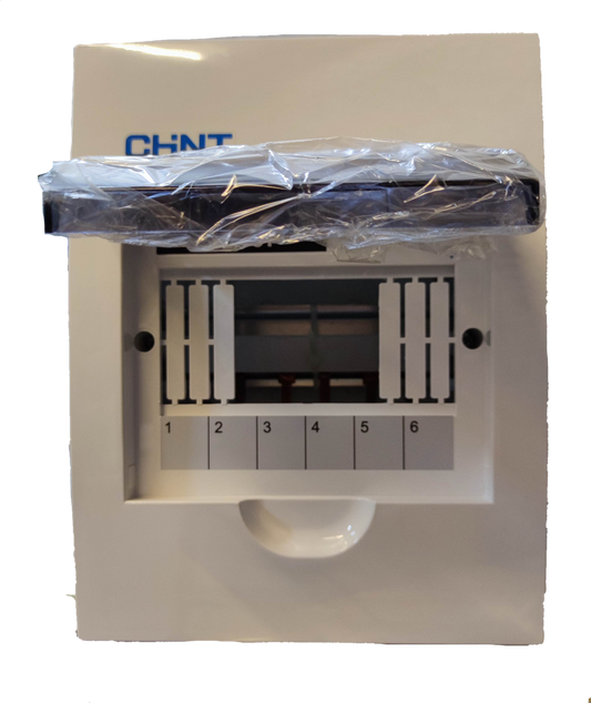 Chint 6 Ways Distribution Box with BusBar electrical circuitry part with transparent cover