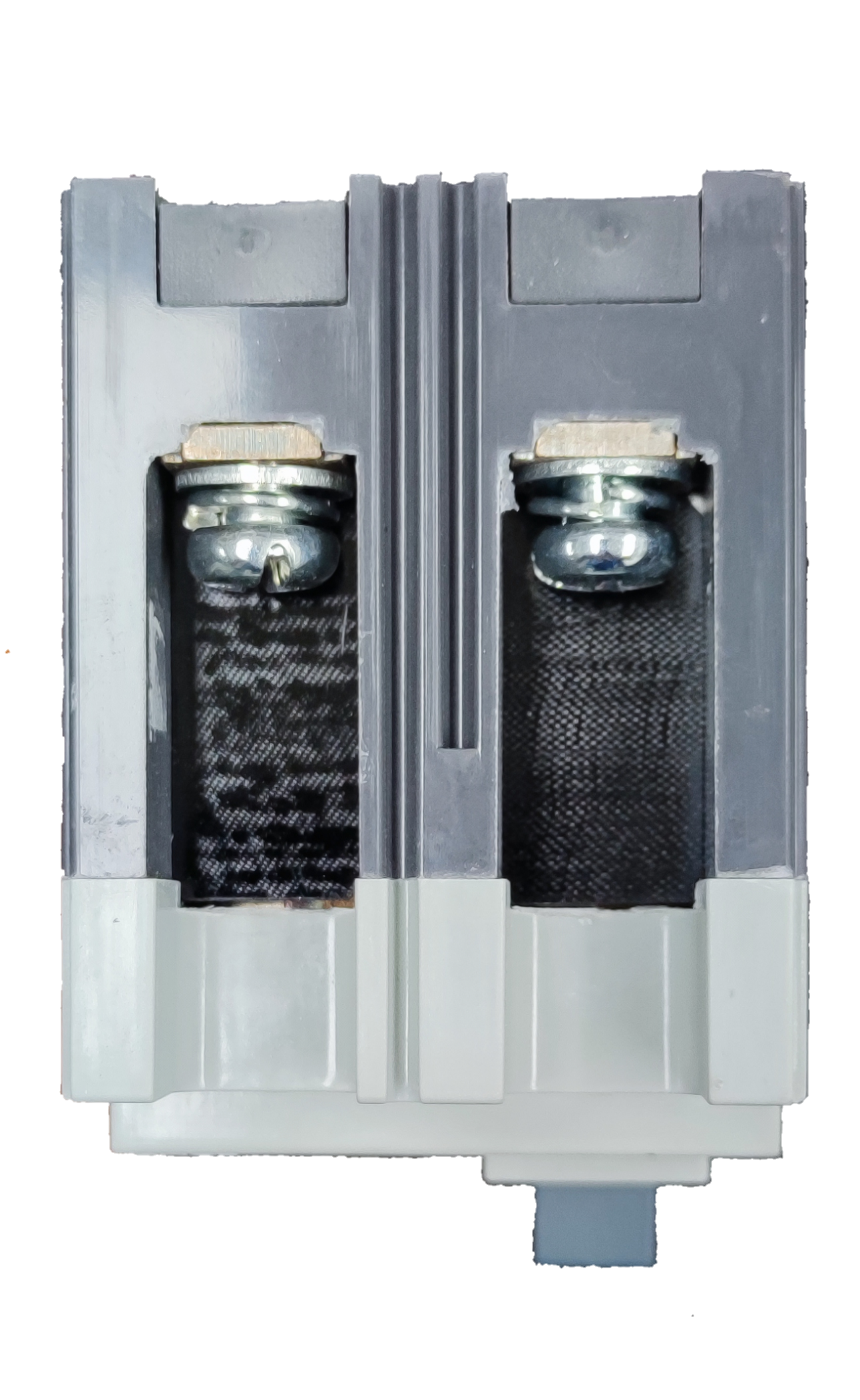 Chint 63A industrial circuit breaker for electrical circuitry and parts with dual terminal screws