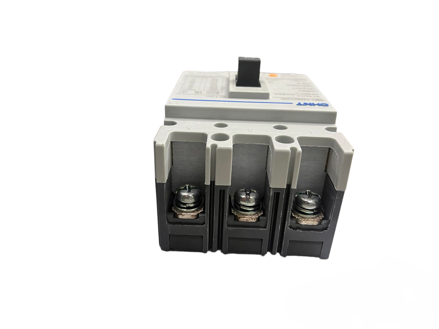 Chint 63A MCCB circuit breaker with three-pole design for electrical protection