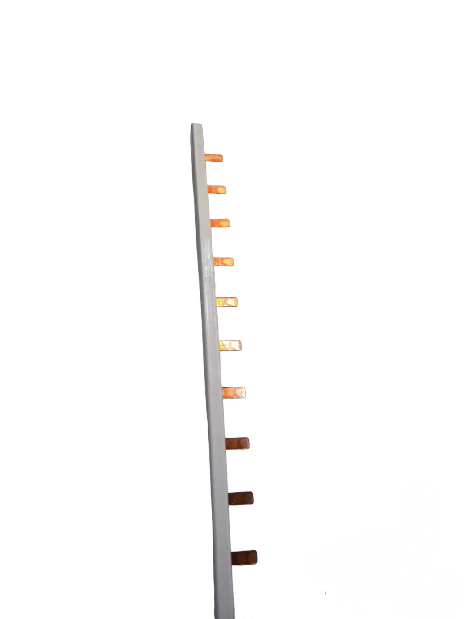 Chint bus bar for miniature circuit breaker with multiple copper connection points on white background