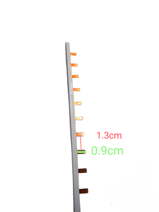 Chint bus bar for miniature circuit breaker with multiple copper connectors on a metal strip