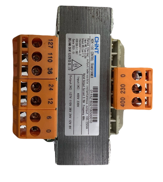 Chint Control Transformer 100VA NDK-100 with multiple voltage output terminals for door chimes and bells