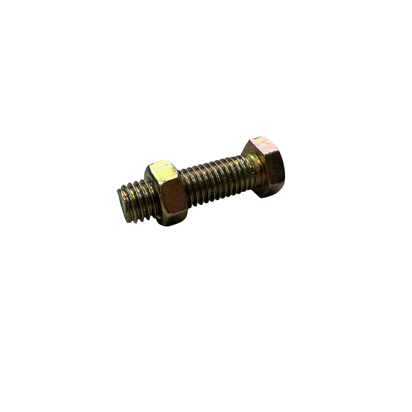 10mm x 35mm chrome gold bolt with hexagonal heads for secure fastening