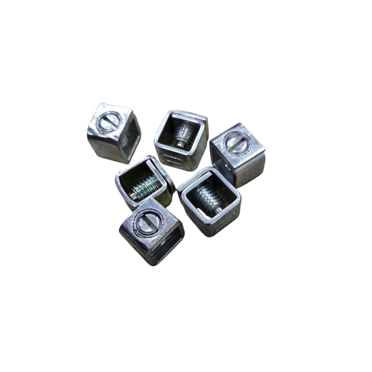GE and Koten electrical circuit breaker bolt on lugs with metal screw connectors for secure wiring