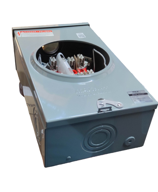 Cirtech 7 jaw electrical meter with metal casing and multiple connection points for electrical circuitry