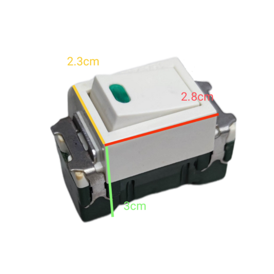 Omni 16A 250V classic series light switch with a sleek design and easy-to-use toggle
