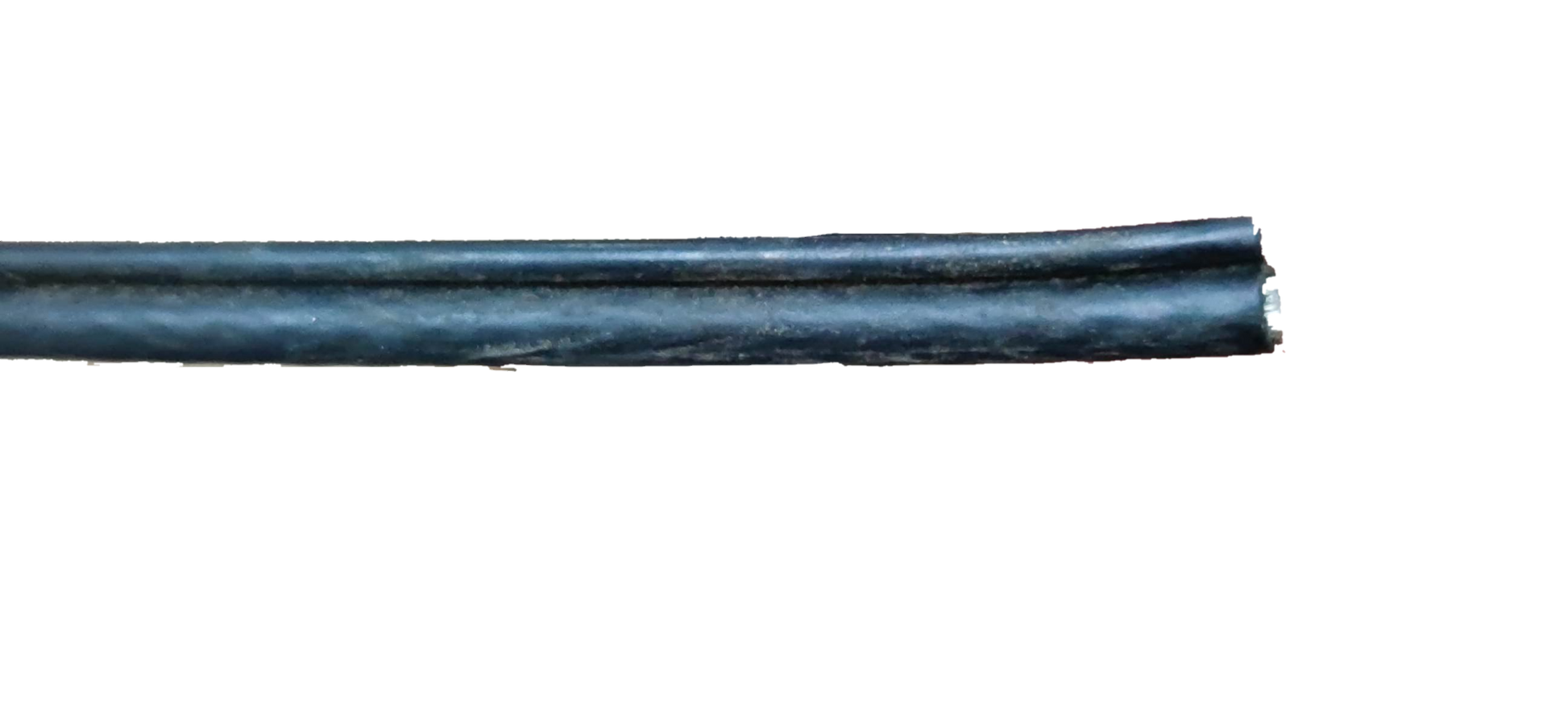 Comcom RG6 with Messenger coaxial cable in black for durable signal transmission